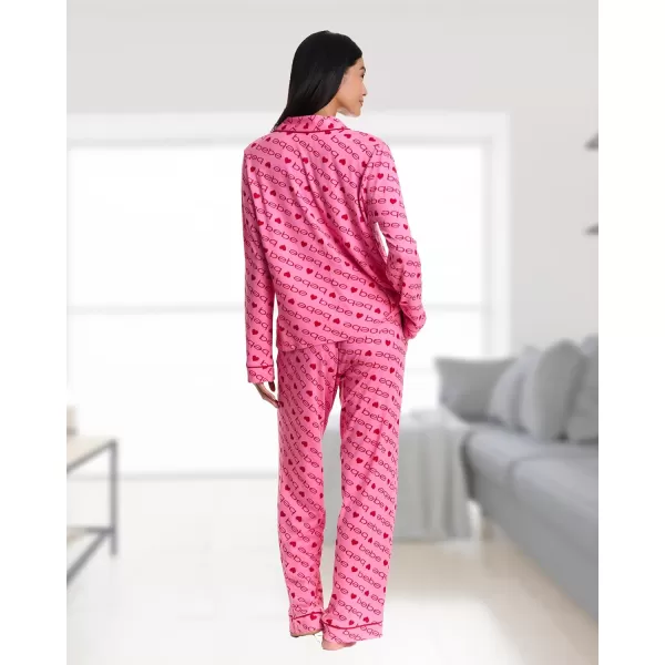 imagebebe Womens Pajama Sets  PJ Set for Women  Pajamas for Women Logo  Long Sleeve Pajama Set for WomenPretty in Pink