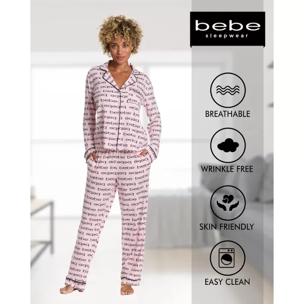 imagebebe Womens Pajama Sets  PJ Set for Women  Pajamas for Women Logo  Long Sleeve Pajama Set for WomenRose Shadow