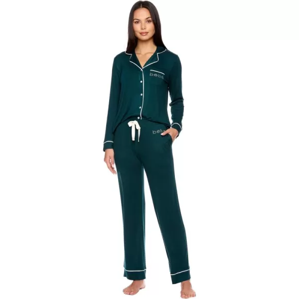 imagebebe Womens Pajama Sets  PJ Set for Women  Pajamas for Women Logo  Long Sleeve Pajama Set for WomenDeep Teal