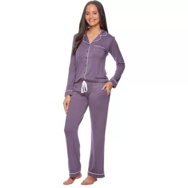 imagebebe Womens Pajama Sets  PJ Set for Women  Pajamas for Women Logo  Long Sleeve Pajama Set for WomenMidnight Lavender