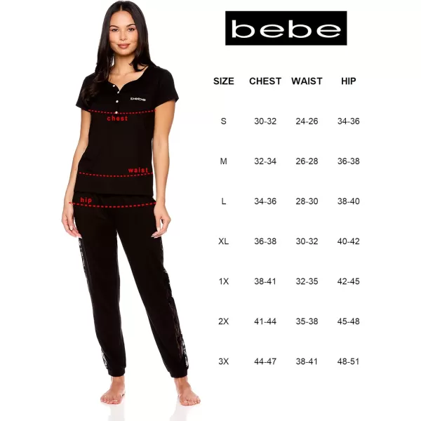 imagebebe Pajamas for Women Set Womens Pajama Set with Lace PJ Sets for Women with Top and Pajama PantsBerry