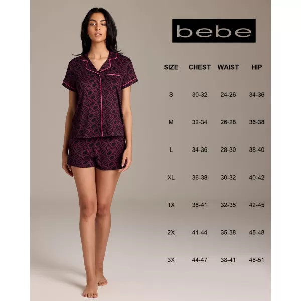 imagebebe Short Sleeve Pajama Set for Women PJ Set for Women Cute Womens Pajama Set with Shorts Button Up Lounge SetsBlack6