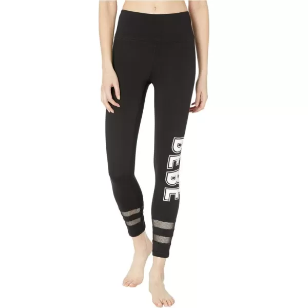 imageBEBE SPORT Double Stripe Ankle Leggings BlackWhite XL