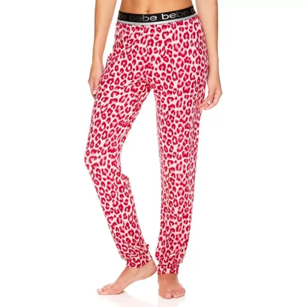 imagebebe Womens Skinny Jogger Pants Lounge Sleepwear Pajama BottomsPink1