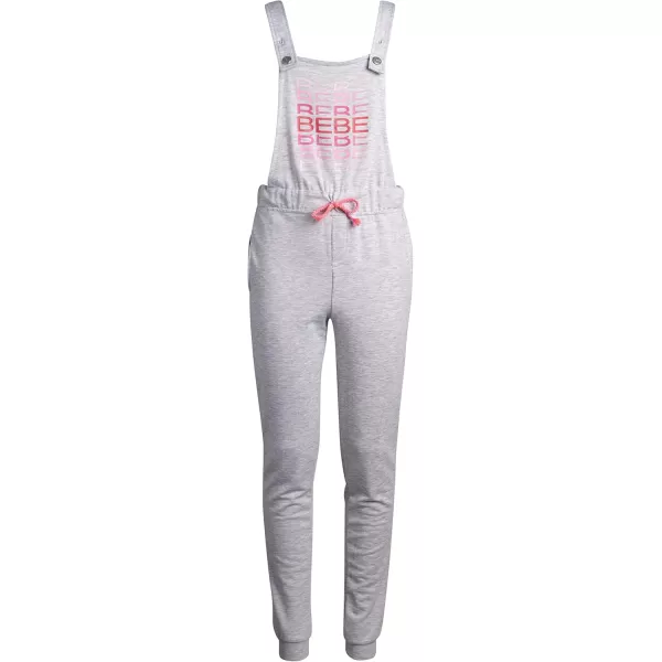 imagebebe Girls Overalls  Short Sleeve TShirt and Jogger Sweatpants 2Piece Romper JumpsuitGrey Logo