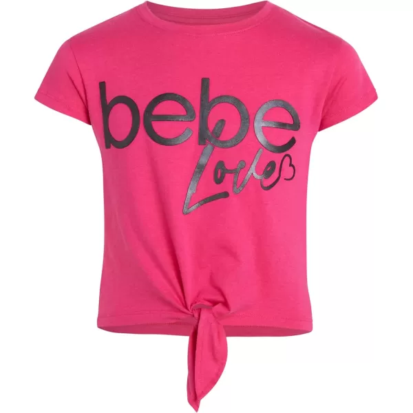 imagebebe Girls Shorts Set  2 Piece Short Sleeve Performance TShirt and Shorts Size 412PinkLove