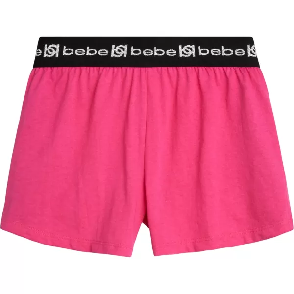 imagebebe Girls Shorts Set  2 Piece Short Sleeve Performance TShirt and Shorts Size 412PinkLove