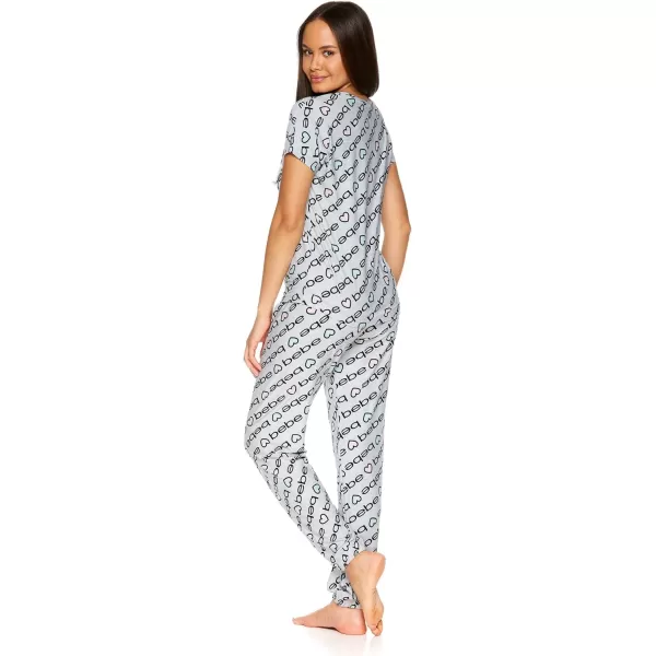 imagebebe Pajama Sets for Women 2 Piece with Tee and Pajama Pants Womens PJs Sets Womens Sleepwear Ladies Pajamas SetsHeather Grey1