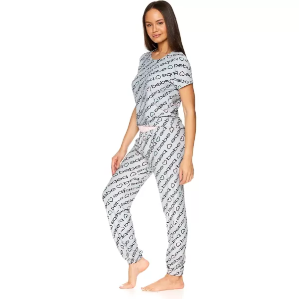 imagebebe Pajama Sets for Women 2 Piece with Tee and Pajama Pants Womens PJs Sets Womens Sleepwear Ladies Pajamas SetsHeather Grey1