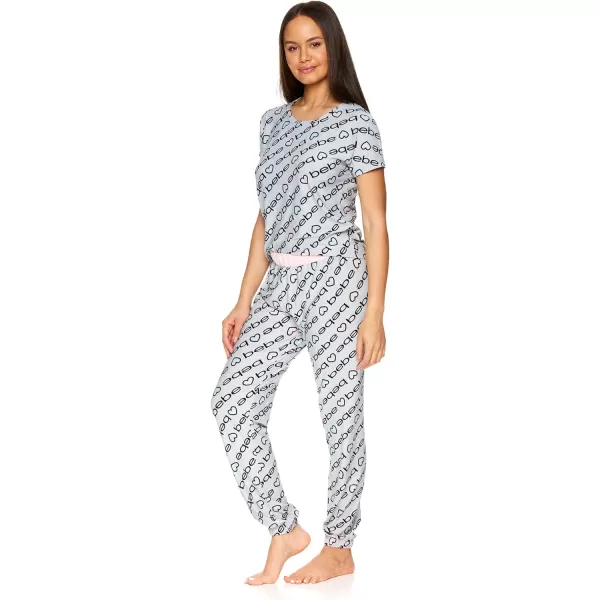 imagebebe Pajama Sets for Women 2 Piece with Tee and Pajama Pants Womens PJs Sets Womens Sleepwear Ladies Pajamas SetsHeather Grey1