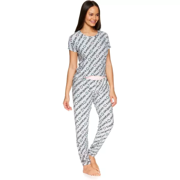 imagebebe Pajama Sets for Women 2 Piece with Tee and Pajama Pants Womens PJs Sets Womens Sleepwear Ladies Pajamas SetsHeather Grey1