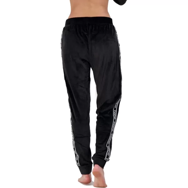 imagebebe Womens Velour Comfy Jogger Pants Black M