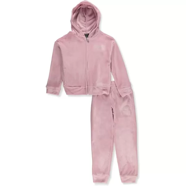 imagebebe Girls 2Piece Velour Joggers Set OutfitMauve