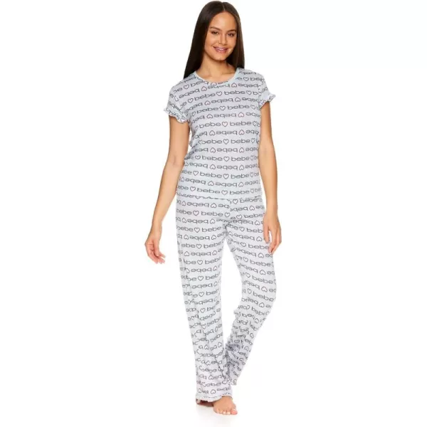 imagebebe Pajama Sets for Women 2 Piece with Tee and Pajama Pants Womens PJs Sets Womens Sleepwear Ladies Pajamas SetsHeather Grey