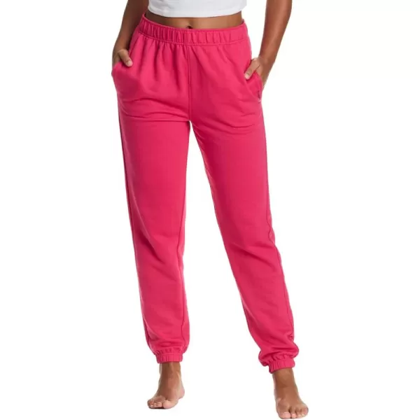 imagebebe Womens Sweatpants with Pockets French Terry Joggers for Women Comfy and Cute Sweatpants Lounge PantsRasberry Red 2024