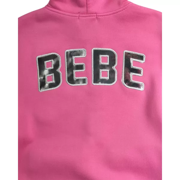 imagebebe Girls Sweatsuit Set  2 Piece Soft Fleece Full Zip Up Hoodie and Cargo Pants Set for Girls 712Pink Power