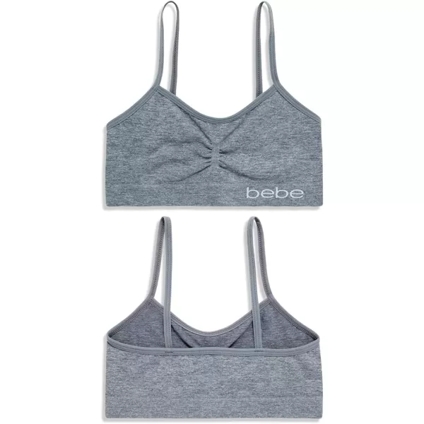 imagebebe Girls Training Bra  8 Pack Seamless Training Cami Sports Bralette SLSoft PinkHeather GreyWhiteBlack