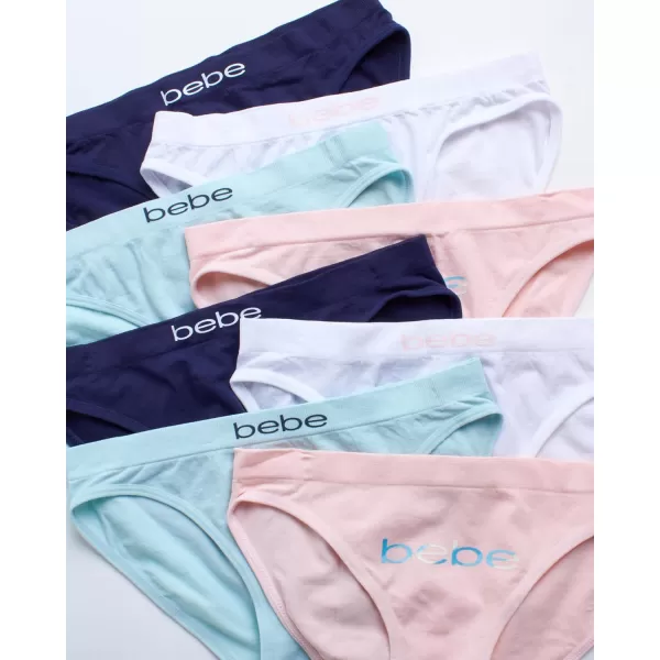 imagebebe Girls Underwear  8 Pack Seamless Microfiber Bikini Panties SLSeashell