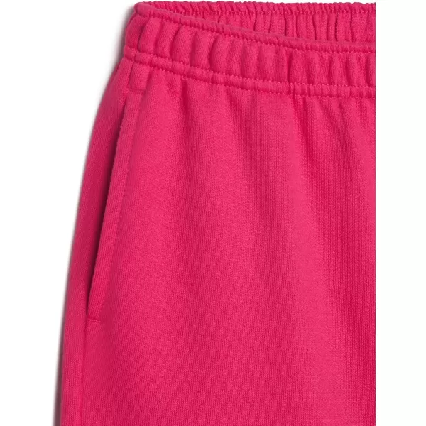 imagebebe Girls Wide Leg Sweatpants French Terry Girls Sweatpants with Pockets Baggy Pants for GirlsRasperry