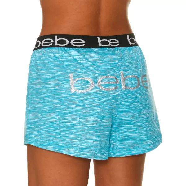 imagebebe Womens 2 Pack Soft Pajama Lounge Sleep ShortsTurquoiseBlack