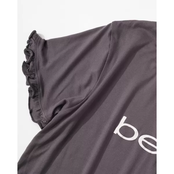 imagebebe Womens Pajamas Set  Shirt and Lounge Pajama Shorts Sleepwear SetCharcoal1