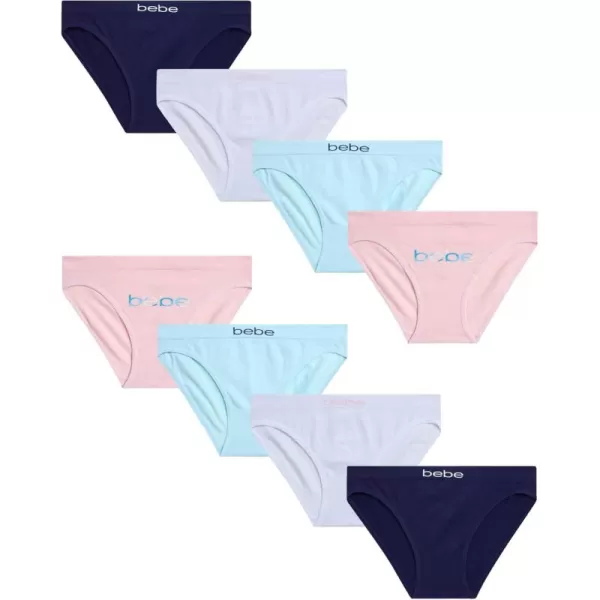 imagebebe Girls Underwear  8 Pack Seamless Microfiber Bikini Panties SLSeashell
