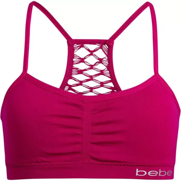 imagebebe Sport Womens Seamless Racer Back Style Sport Bra Logo BandPale Aqua