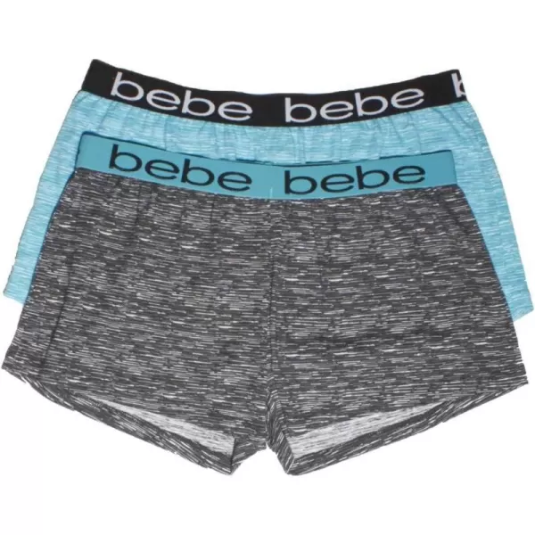 imagebebe Womens 2 Pack Soft Pajama Lounge Sleep ShortsTurquoiseBlack