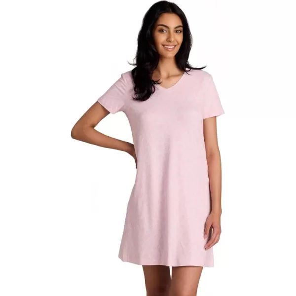 imagebebe Womens Night Dress Short Sleeve Womens Nightgowns ampamp Sleepshirts Womens SleepwearLightpink