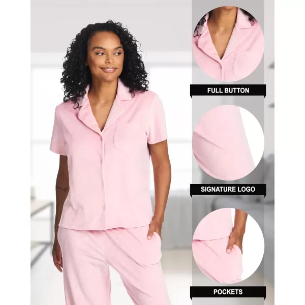 imagebebe Womens Elegant Satin Pajama Set  Adjustable Cami and Shorts  Luxe NightwearRose Shadow