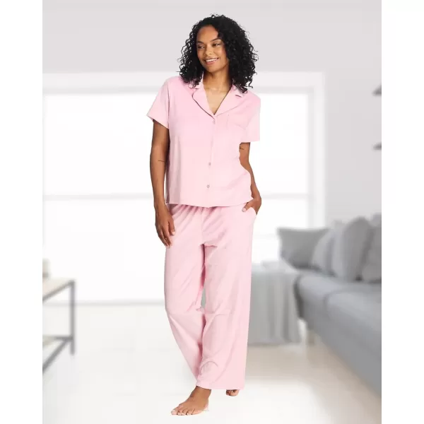 imagebebe Womens Elegant Satin Pajama Set  Adjustable Cami and Shorts  Luxe NightwearRose Shadow