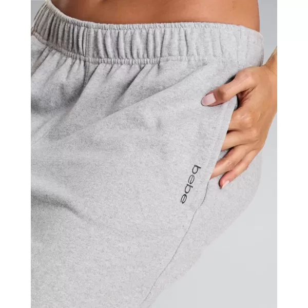 imagebebe Wide Leg Sweatpants for Women French Terry Baggy Sweatpants with Pockets Sweatpants for WomenHeather Grey Wide Leg