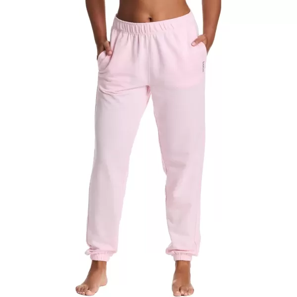 imagebebe Wide Leg Sweatpants for Women French Terry Baggy Sweatpants with Pockets Sweatpants for WomenPink Rose 2024