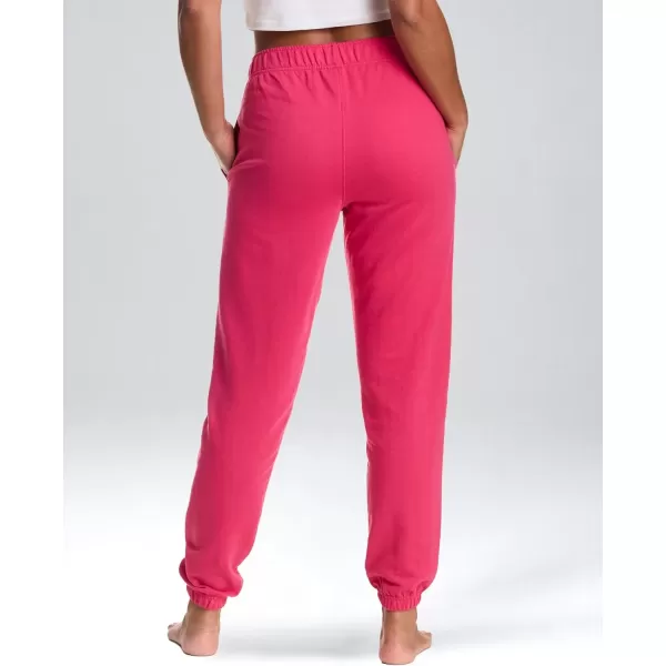 imagebebe Wide Leg Sweatpants for Women French Terry Baggy Sweatpants with Pockets Sweatpants for WomenRasberry Red 2024