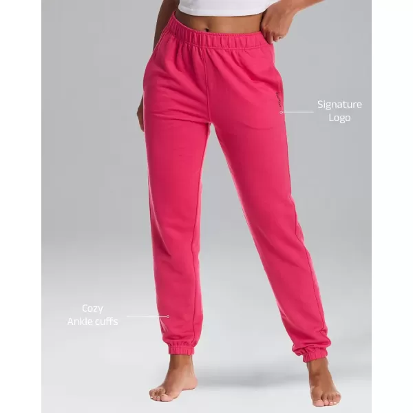 imagebebe Wide Leg Sweatpants for Women French Terry Baggy Sweatpants with Pockets Sweatpants for WomenRasberry Red 2024