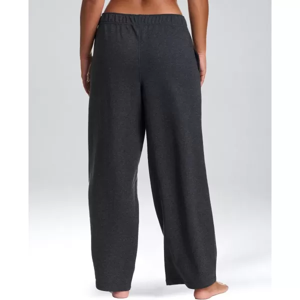 imagebebe Wide Leg Sweatpants for Women French Terry Baggy Sweatpants with Pockets Sweatpants for WomenWide Leg  Charcoal Heather