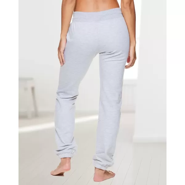 imagebebe Womens Plus Sweatpants with Pockets French Terry Lounge Pants Grey Sweatpants for Women Heather Grey 1X