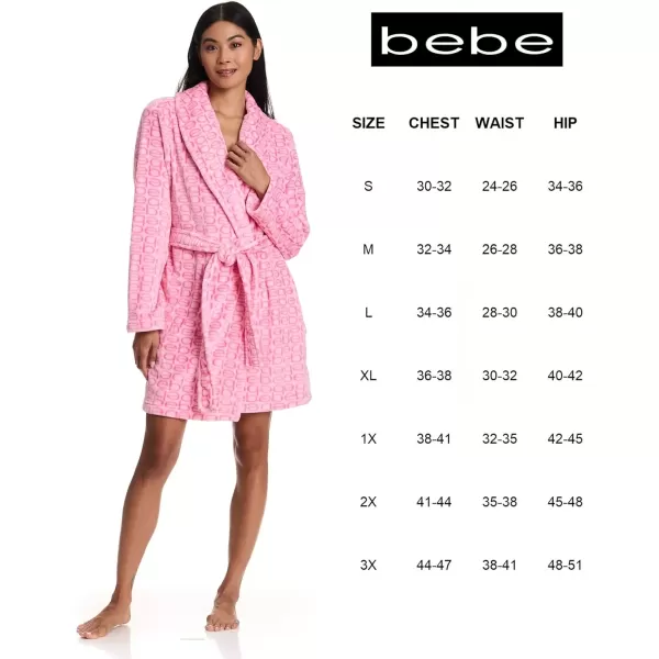 imagebebe Womens MidLength Plush Pajama Lounge Robe BathrobeRose Shadow