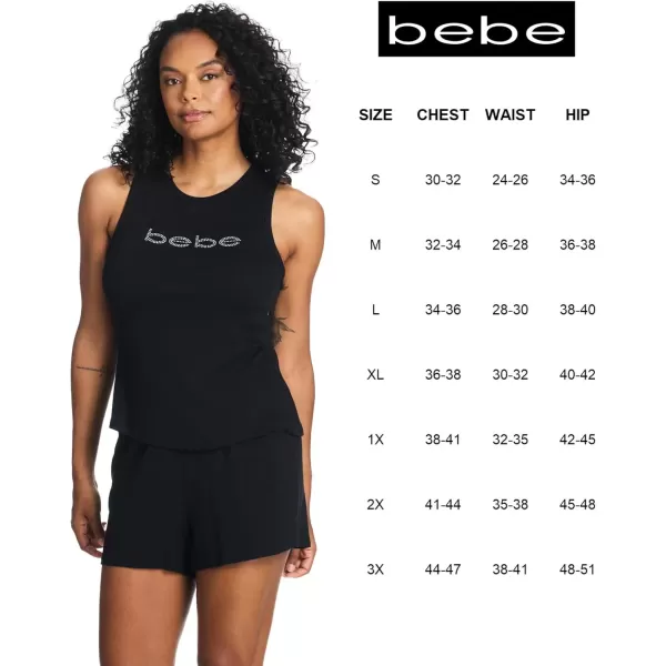 imagebebe Womens SleepLounge Top With Pajama Shorts Sleepwear SetBlack Beauty