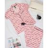 imagebebe Womens 2 Piece Bridesmaid Pajamas Set Short Sleeve Button Down Shirt and PantsBlush