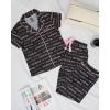 imagebebe Womens 2 Piece Bridesmaid Pajamas Set Short Sleeve Button Down Shirt and PantsJet