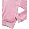 imagebebe Girls Sweatsuit Set  2 Piece Velour Zip Sweatshirt and Jogger Sweatpants  Youth Tracksuit Set for Girls 712Bleached Mauve