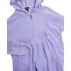 imagebebe Girls Sweatsuit Set  2 Piece Velour Zip Sweatshirt and Jogger Sweatpants  Youth Tracksuit Set for Girls 712Lavendar