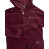 imagebebe Girls Sweatsuit Set  2 Piece Velour Zip Sweatshirt and Jogger Sweatpants  Youth Tracksuit Set for Girls 712Wineberry