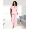 imagebebe Soft Velour Pajamas for Women Womens PJs Velour Set for Lounge and Sleep Valentines Day Gifts for WomenRose Shadow
