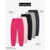 imagebebe Girls Sweatpants with Pockets French Terry Joggers Loungewear Sweat Pants for GirlsRasp