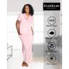imagebebe Soft Velour Pajamas for Women Womens PJs Velour Set for Lounge and Sleep Gifts for HerRose Shadow
