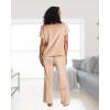 imagebebe Soft Velour Pajamas for Women Womens PJs Velour Set for Lounge and Sleep Gifts for HerWarm Taupe