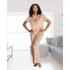 imagebebe Soft Velour Pajamas for Women Womens PJs Velour Set for Lounge and Sleep Gifts for HerWarm Taupe