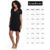 imagebebe Womens Night Dress Short Sleeve Womens Nightgowns ampamp Sleepshirts Womens SleepwearBlack Beauty